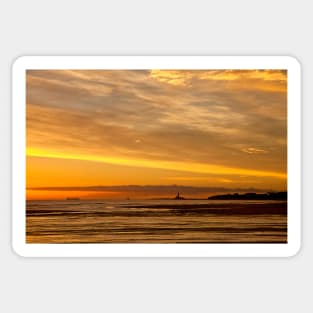 November sunrise in Northumberland Sticker